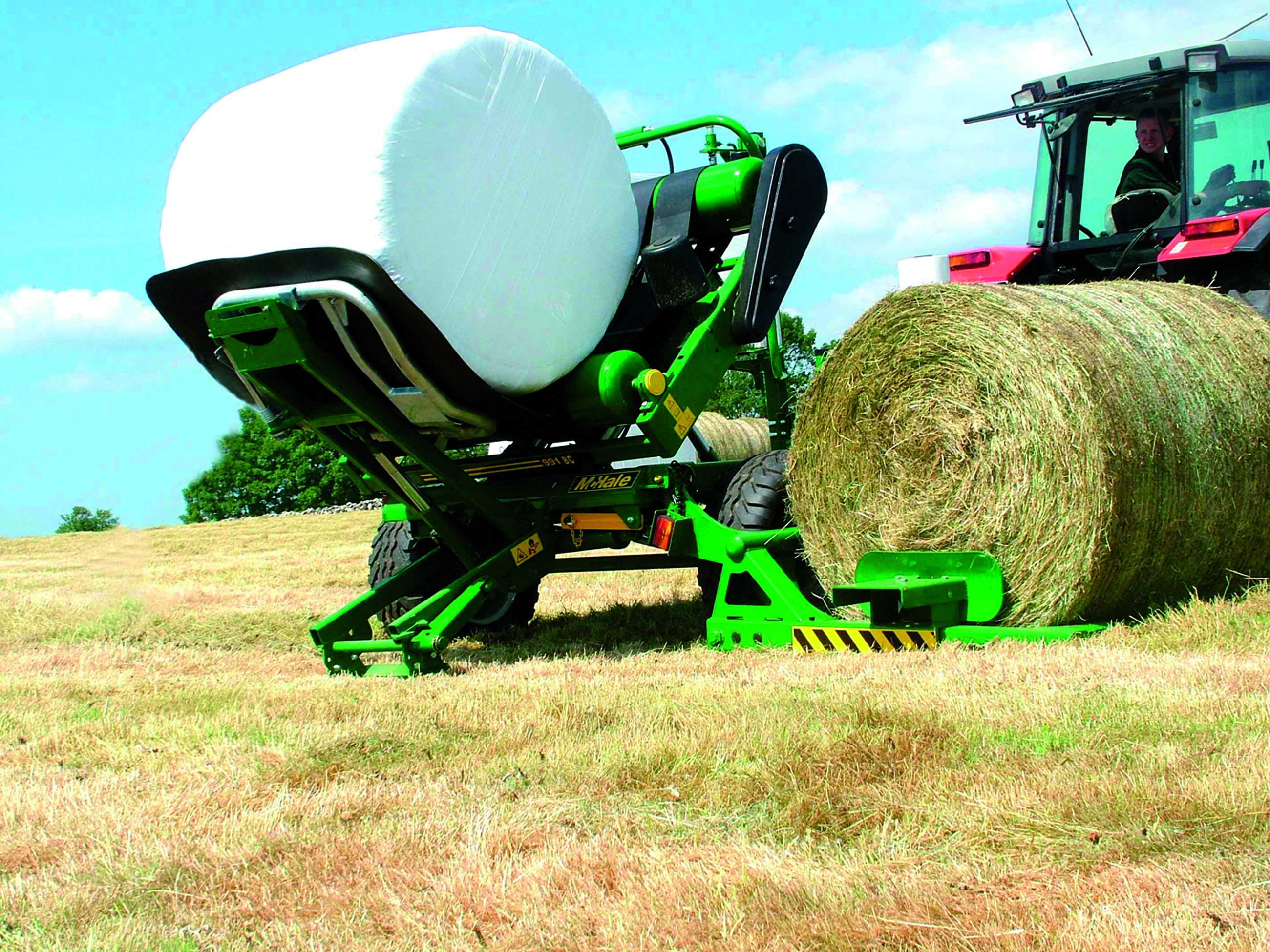 991BE圆草捆缠膜机