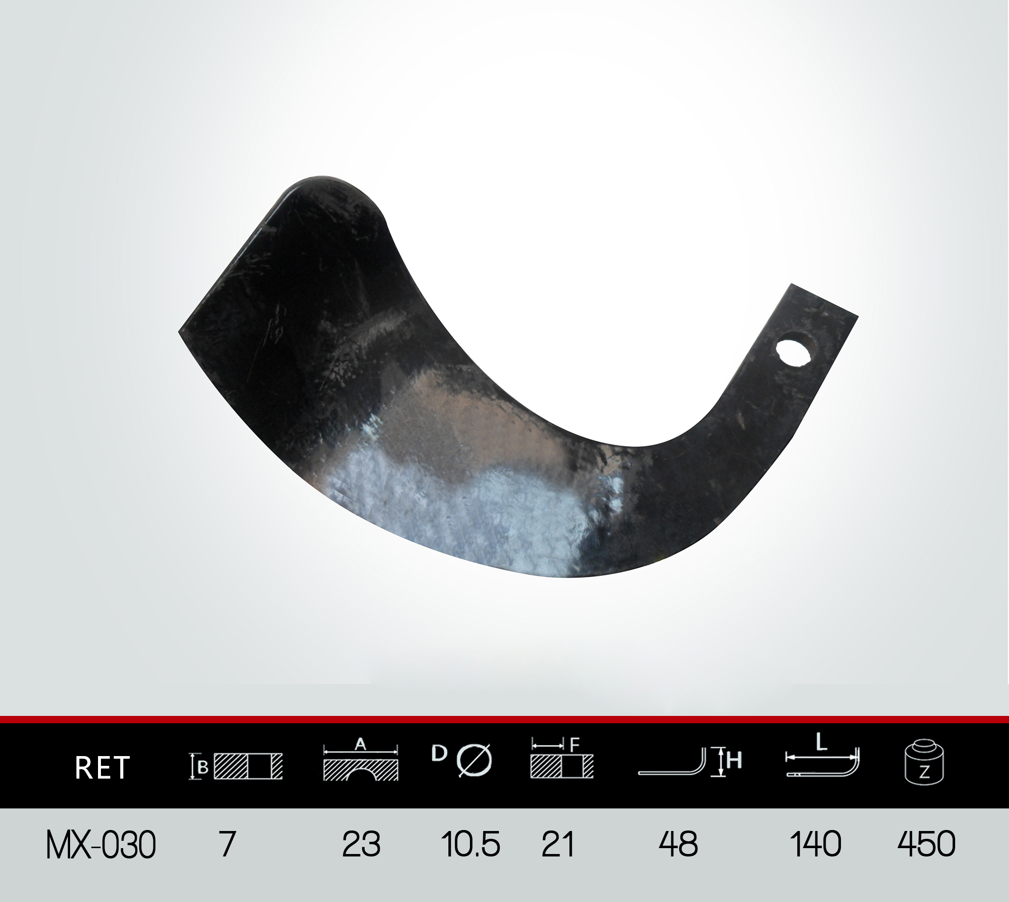 开垦刀旋耕机用犁刀