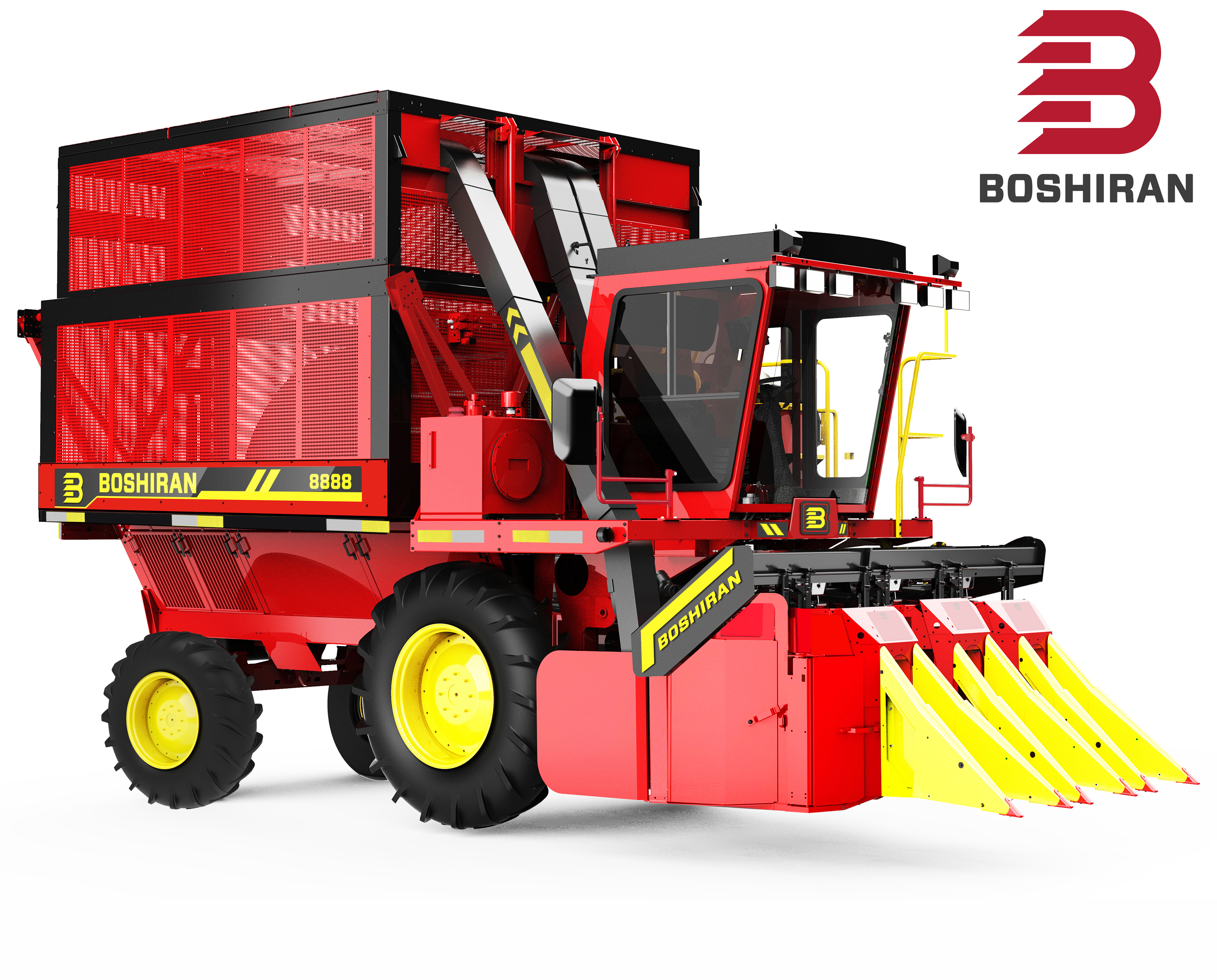 4MZ-3A钵施然智能三行棉花收获机