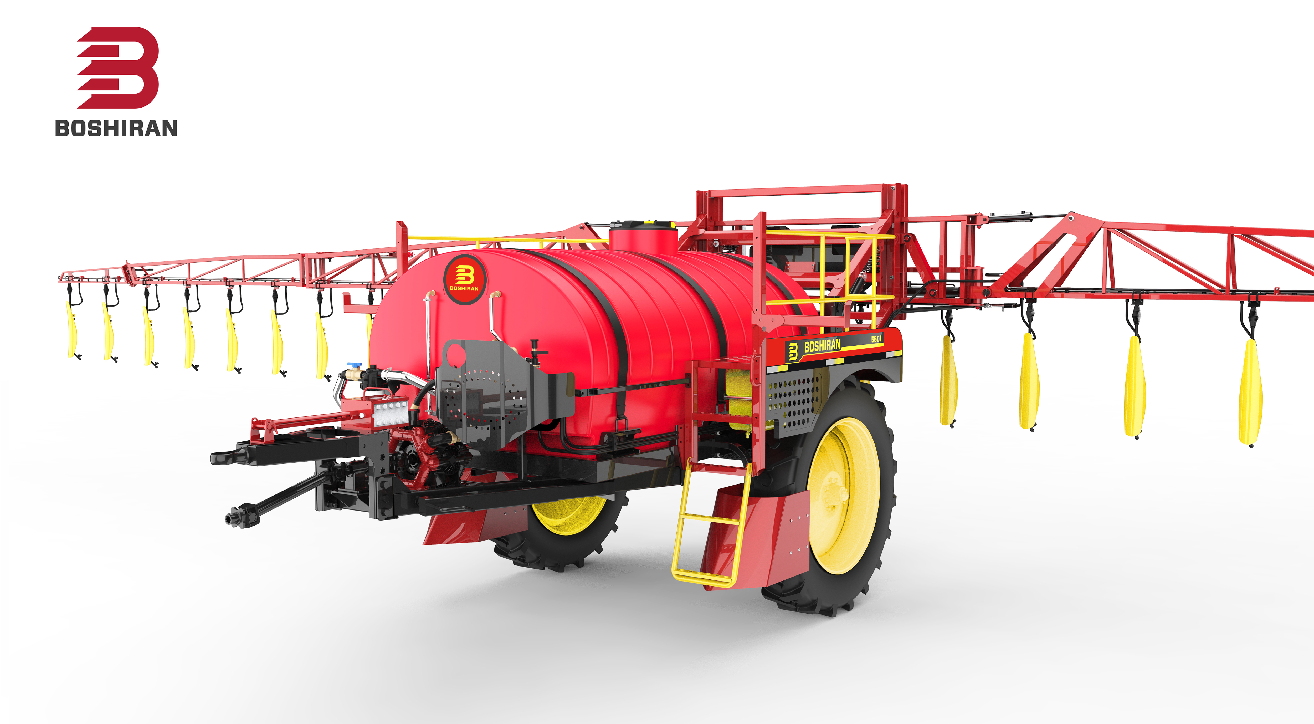 3WPQ-5000钵施然高地隙牵引式喷杆喷雾机